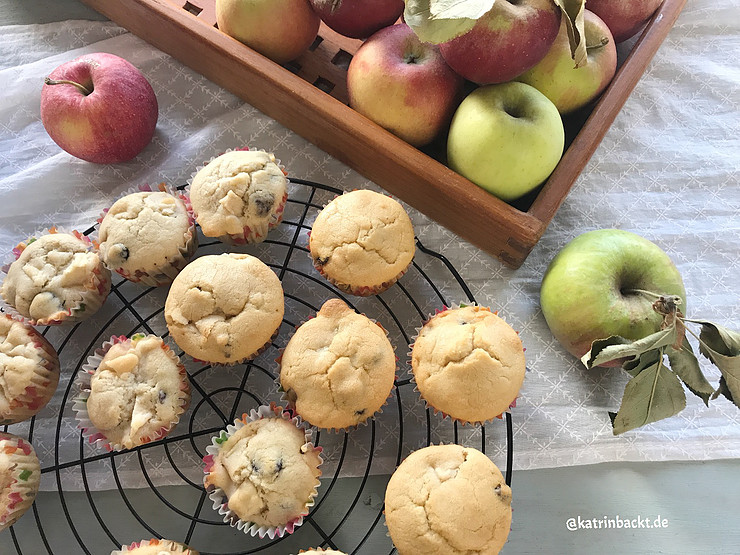 Apfel-Cranberry-Muffins | katrin-backt